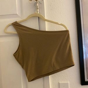 one shoulder tank top